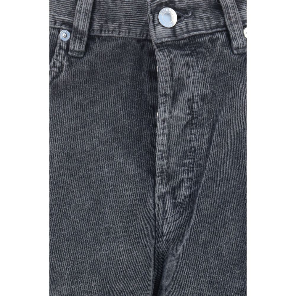 Haikure Gray Cotton Casual Pants