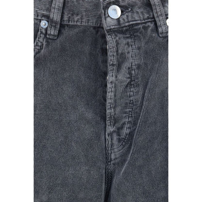 Haikure Gray Cotton Casual Pants
