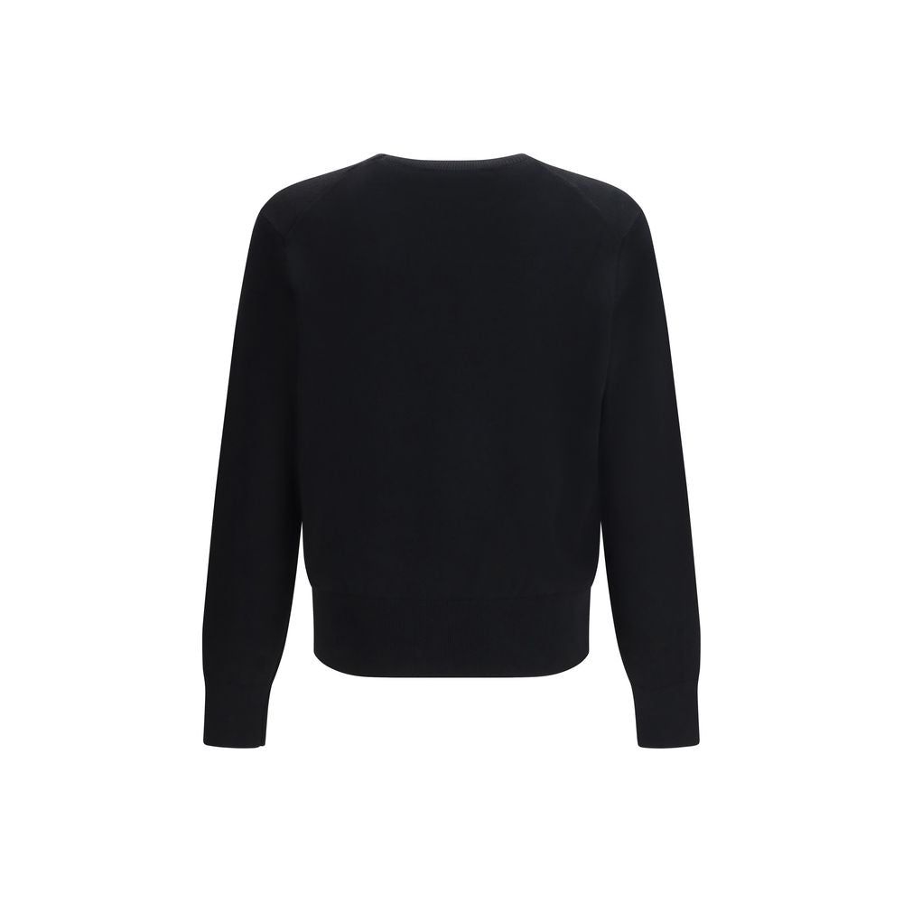 Ami Paris Black Cotton Sweatshirt