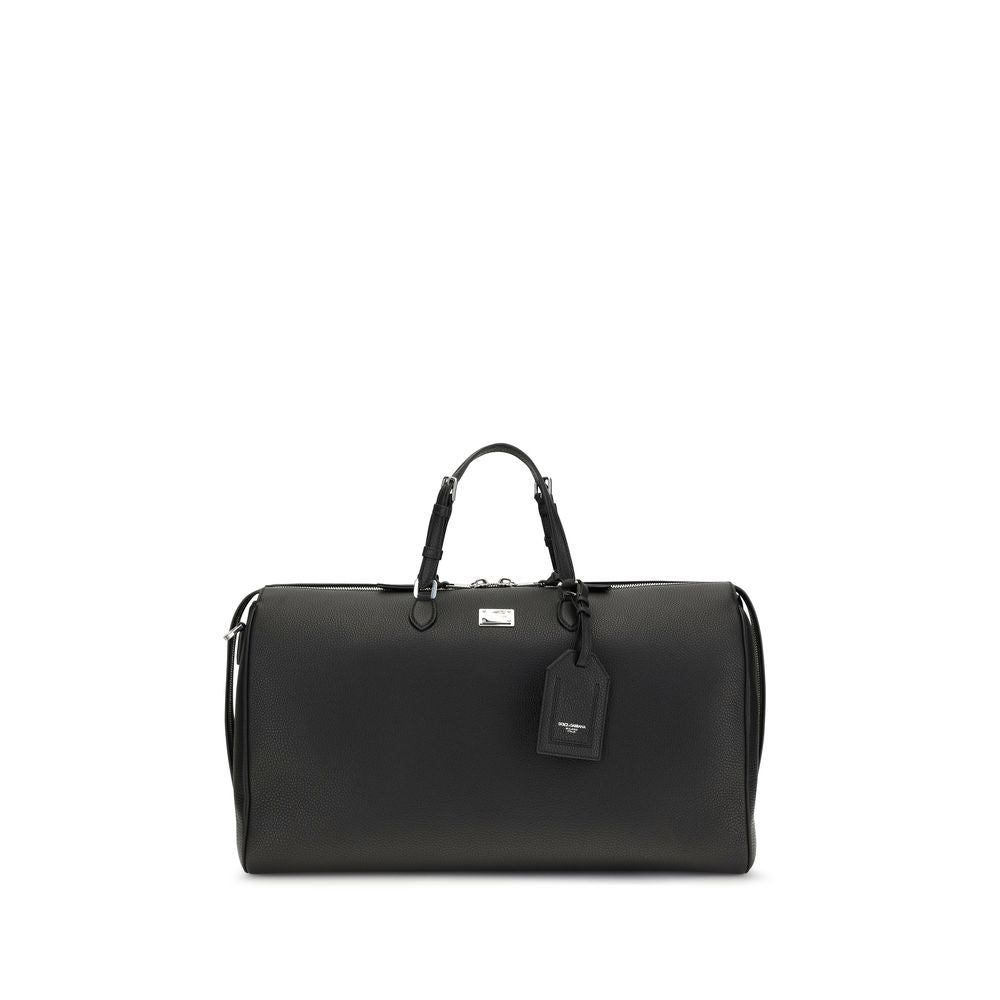 Dolce & Gabbana Black Calf Leather Bos Taurus Briefcase