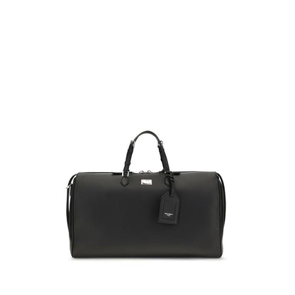 Dolce & Gabbana Black Calf Leather Bos Taurus Briefcase