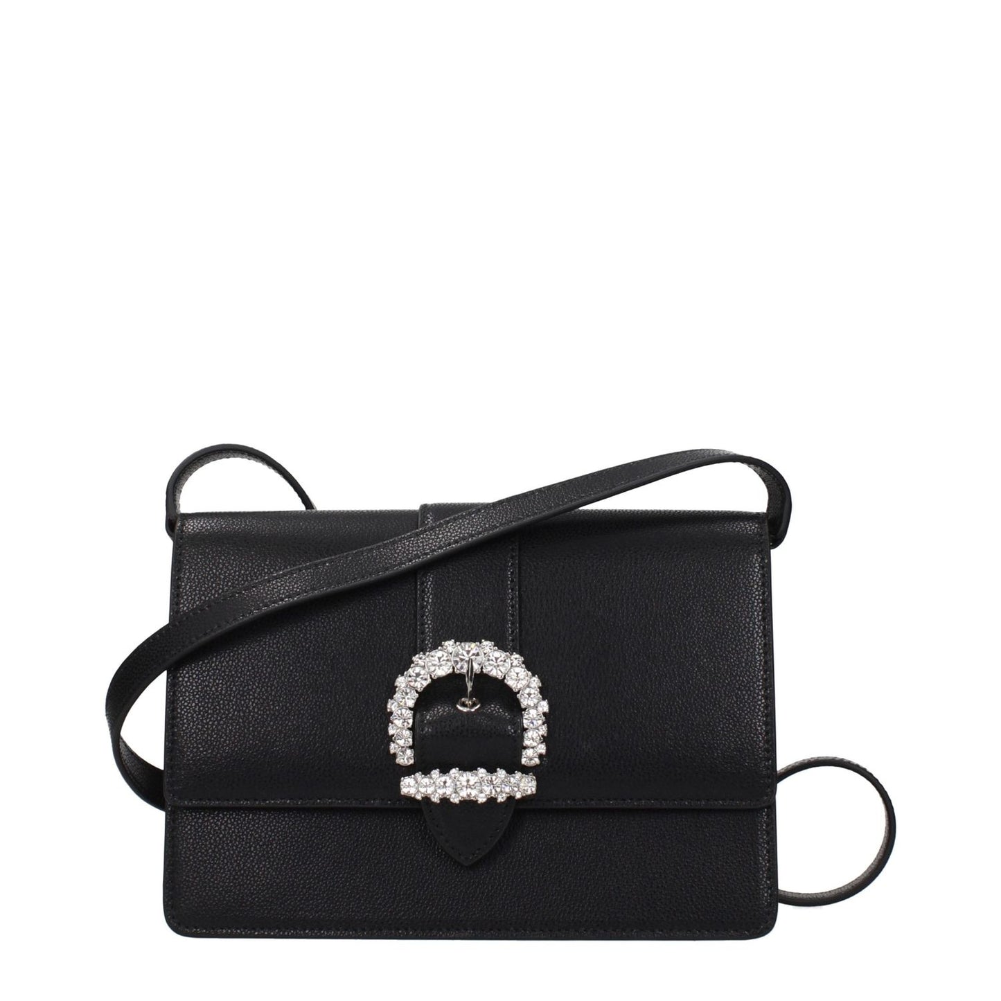Jimmy Choo Black Leather Crossbody Bag