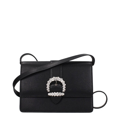 Jimmy Choo Black Leather Crossbody Bag