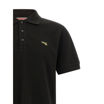 Kenzo Black Cotton Polo Shirt