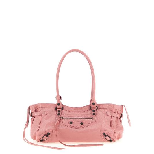 Balenciaga Multicolor Lamb Leather Shoulder Bag