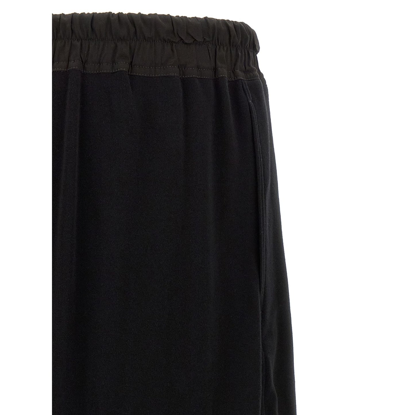 Rick Owens Black Cotton Bermuda Shorts