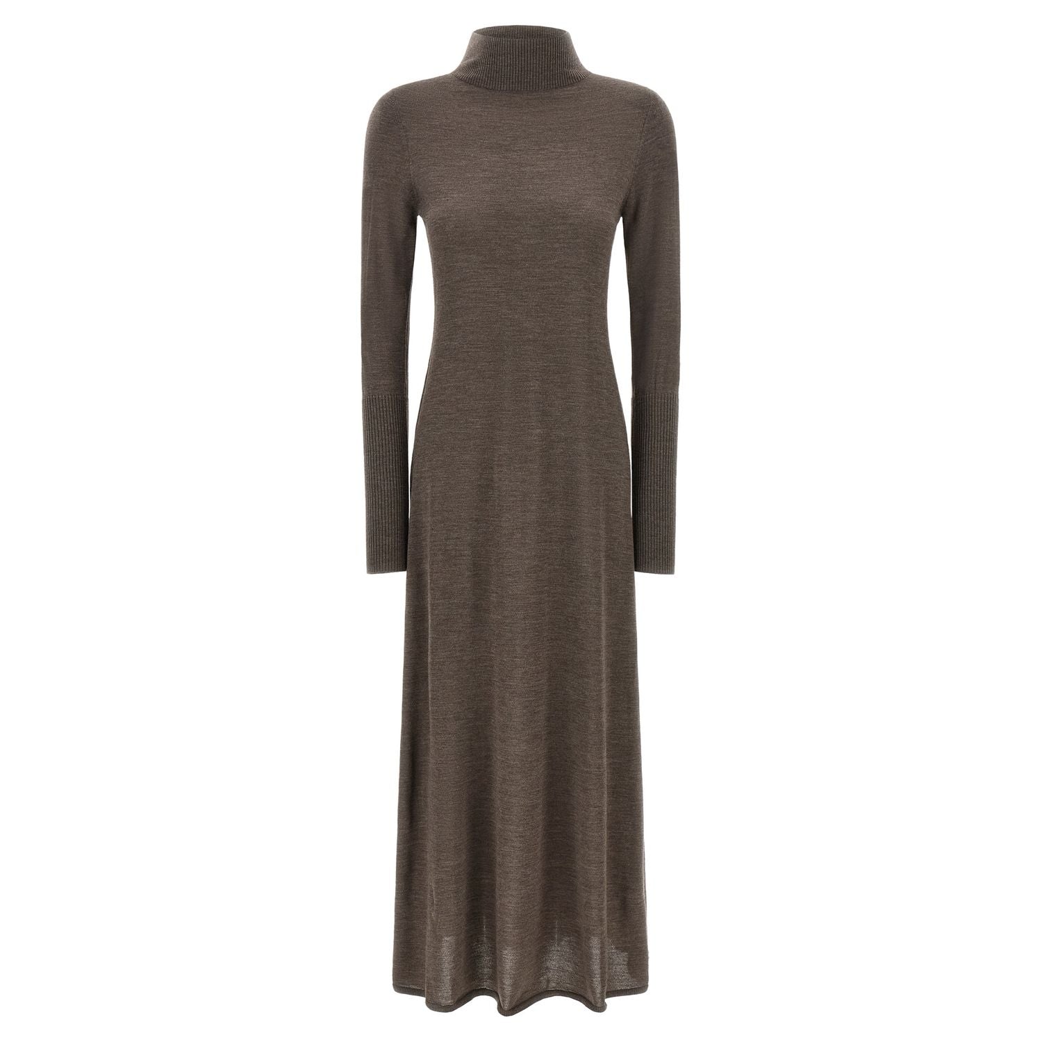 PINKO Beige Wool Long Dress