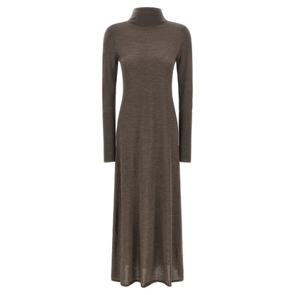 PINKO Beige Wool Long Dress