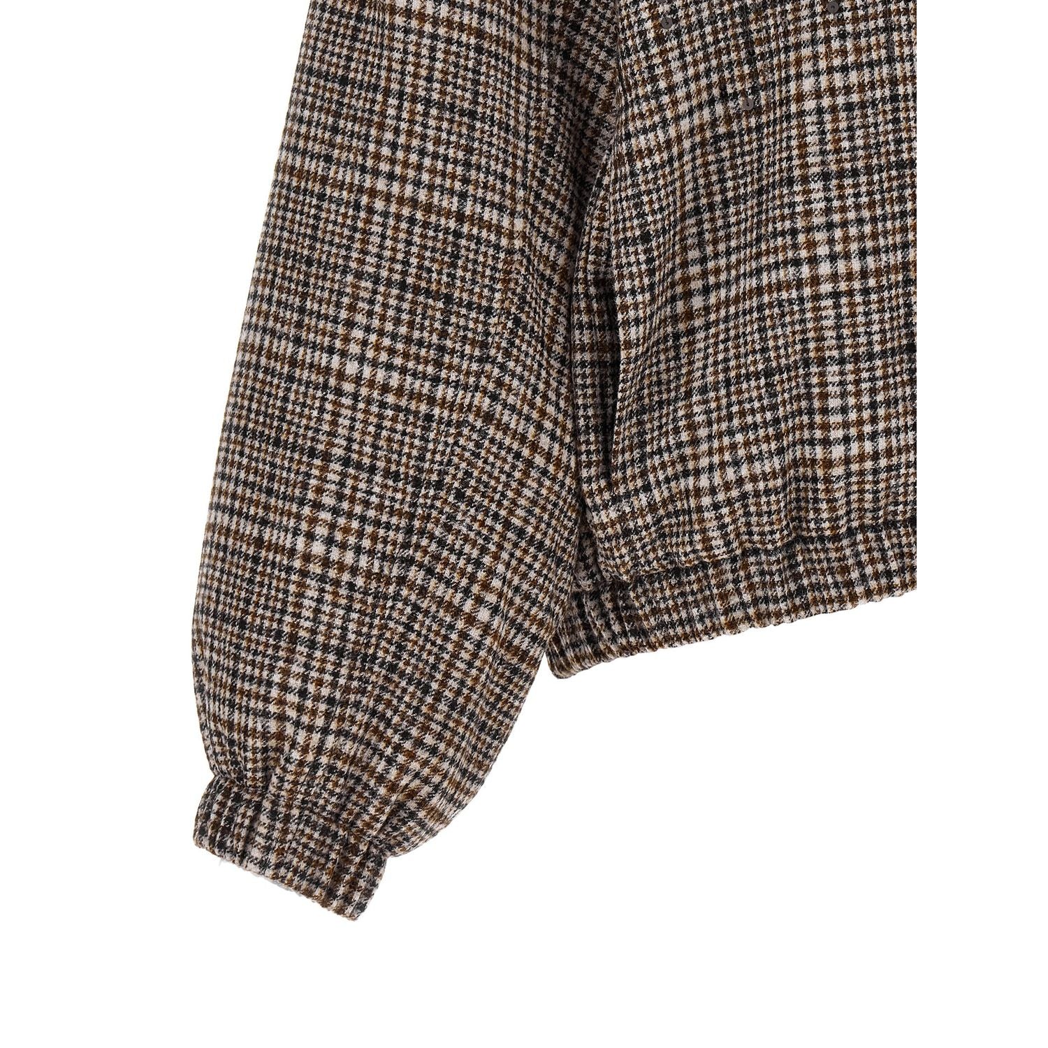 Brunello Cucinelli Brown Alpaca Leather Bomber