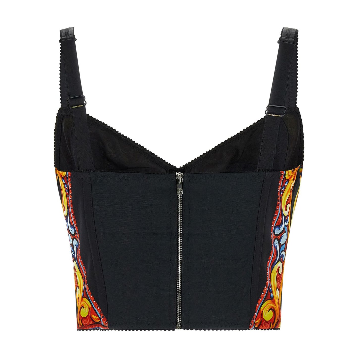 Dolce & Gabbana Multicolor Silk Tank Tops
