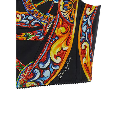 Dolce & Gabbana Multicolor Silk Tank Tops