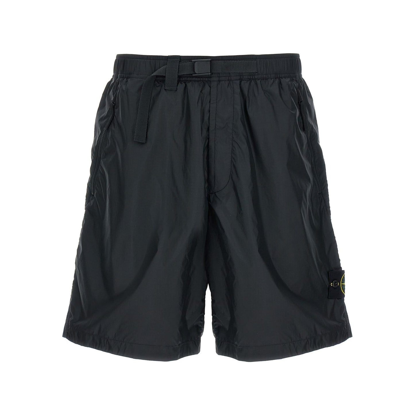 Stone Island Blue Polyamide Bermuda Shorts