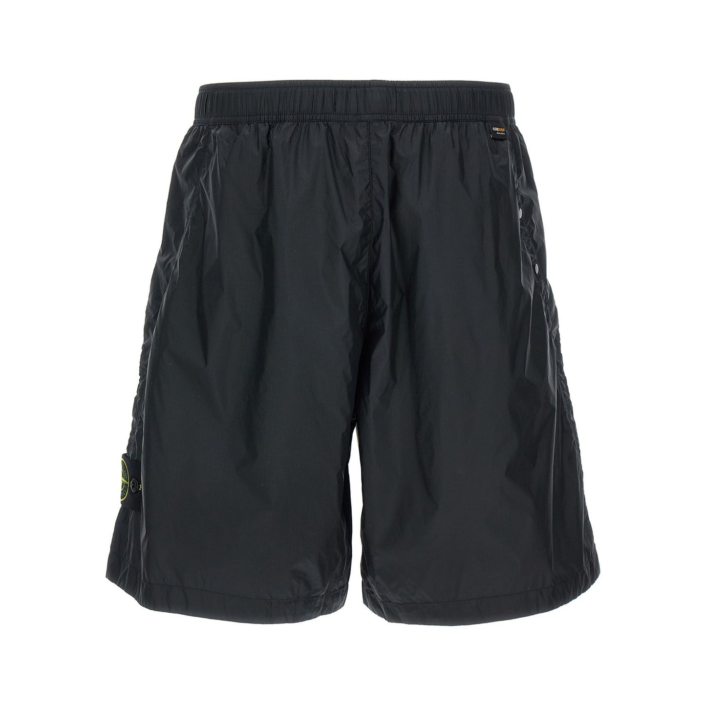 Stone Island Blue Polyamide Bermuda Shorts