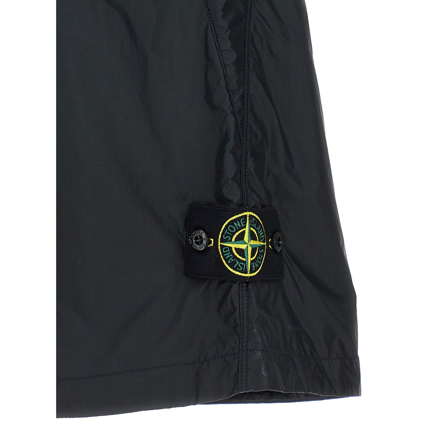 Stone Island Blue Polyamide Bermuda Shorts