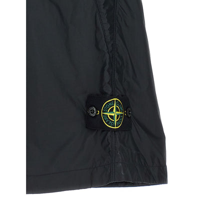 Stone Island Blue Polyamide Bermuda Shorts