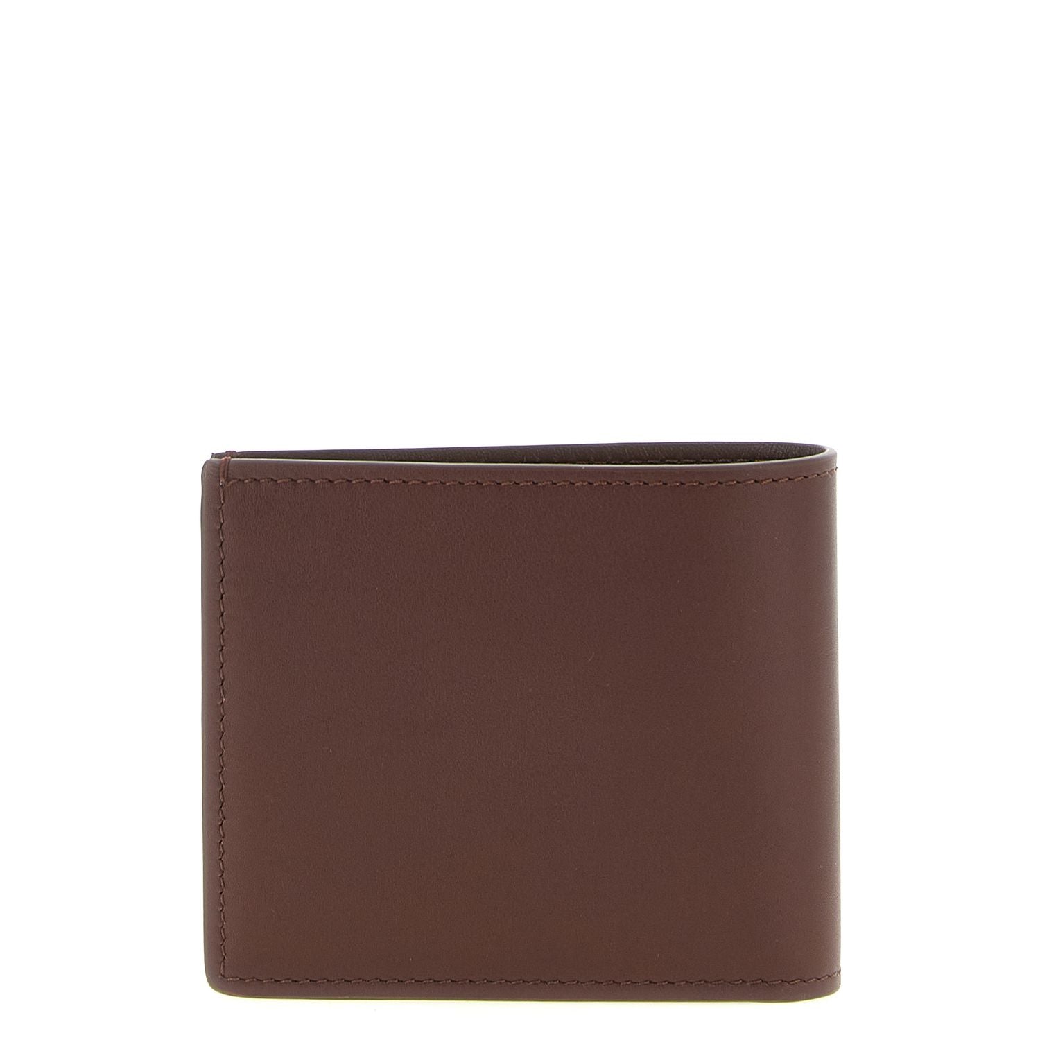 Brunello Cucinelli Brown Calfskin Leather Wallet