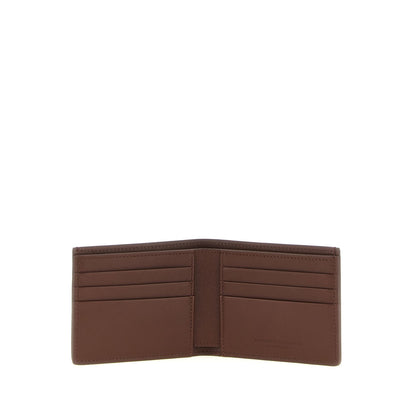 Brunello Cucinelli Brown Calfskin Leather Wallet