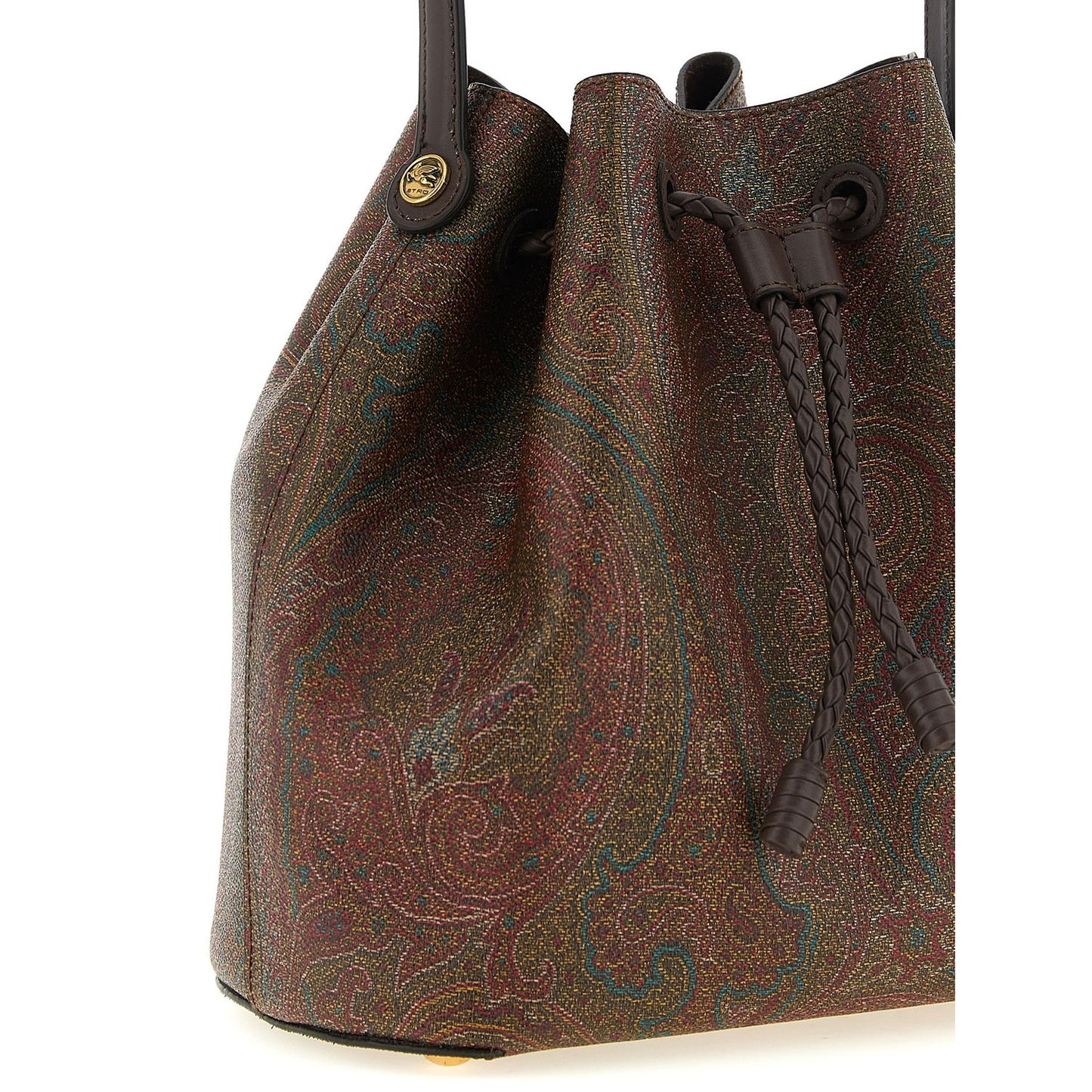 Etro Brown Cotton Handbag