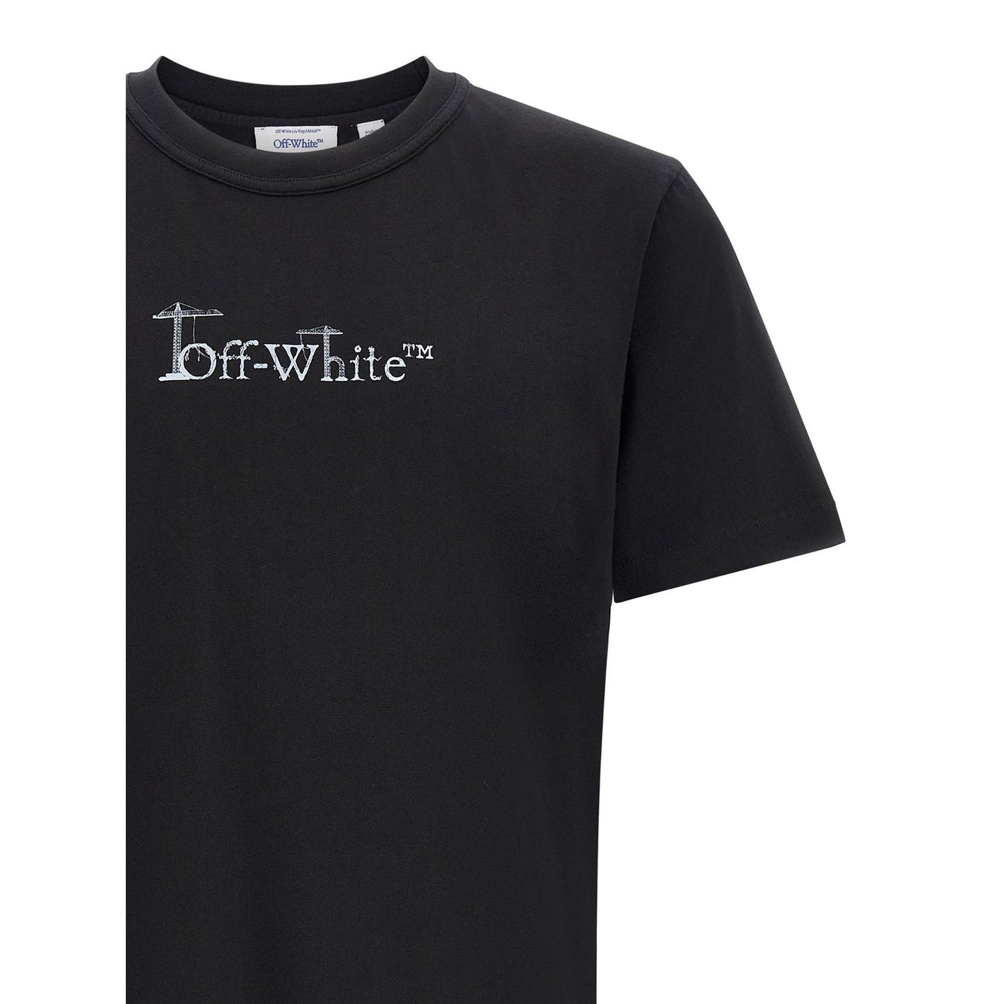 Off-White Black Cotton T-Shirt