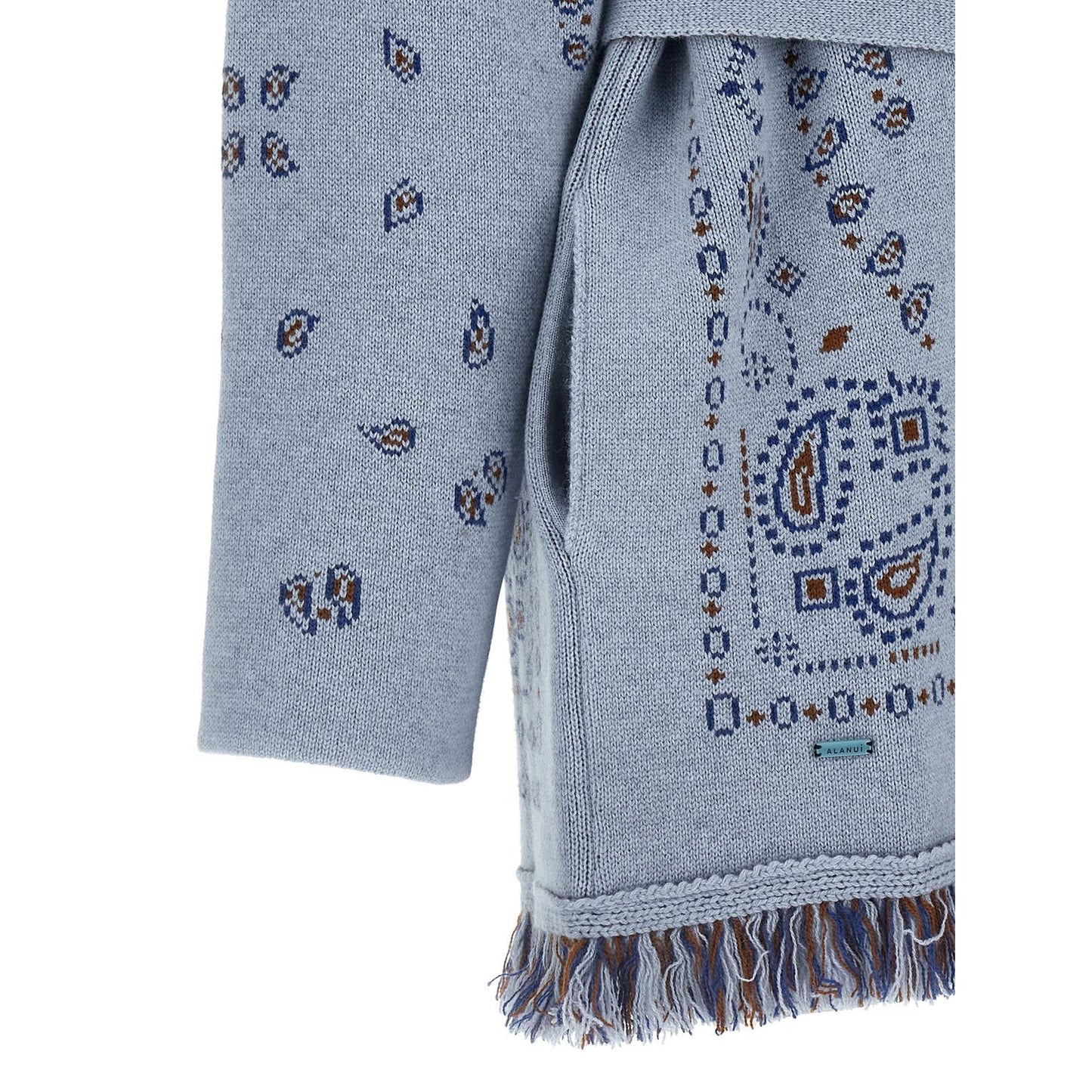 Alanui Blue Cashmere Cardigan