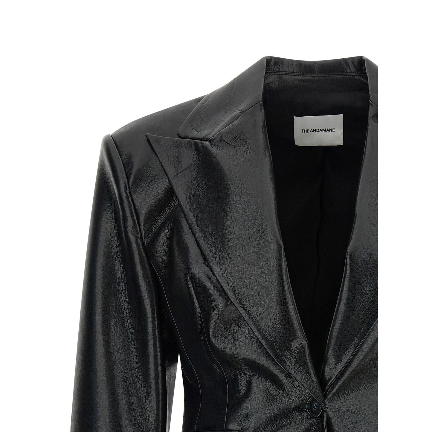 The Andamane Black Polyester Blazer