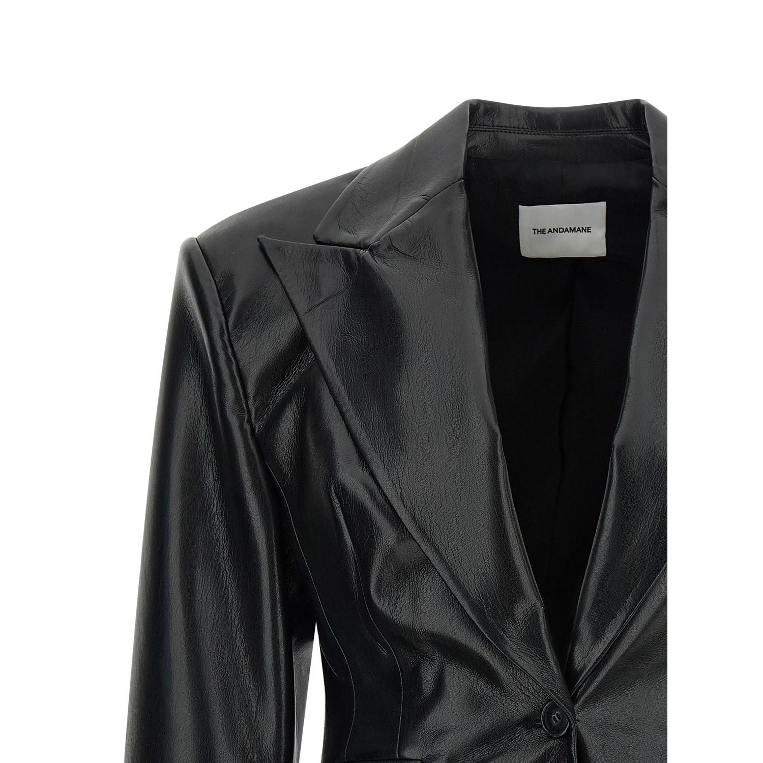 The Andamane Black Polyester Blazer