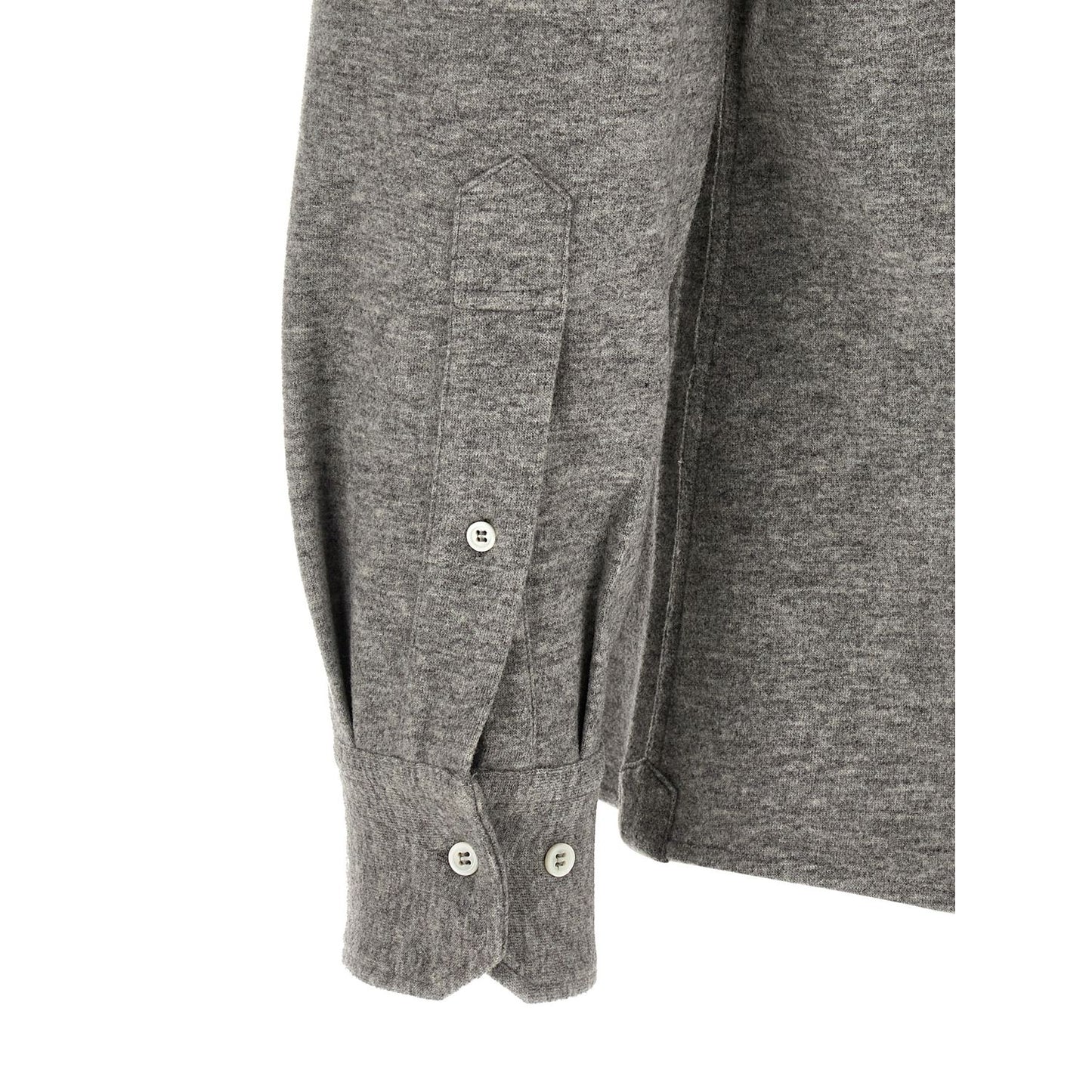 Brunello Cucinelli Gray Cashmere Blouse
