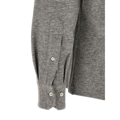Brunello Cucinelli Gray Cashmere Blouse