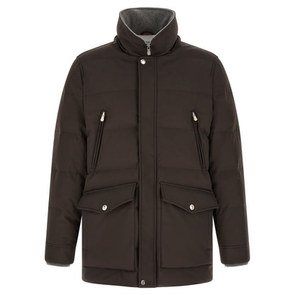 Brunello Cucinelli Brown Polyamide Parka