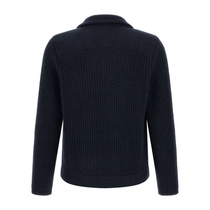 Brunello Cucinelli Blue Cashmere Cardigan