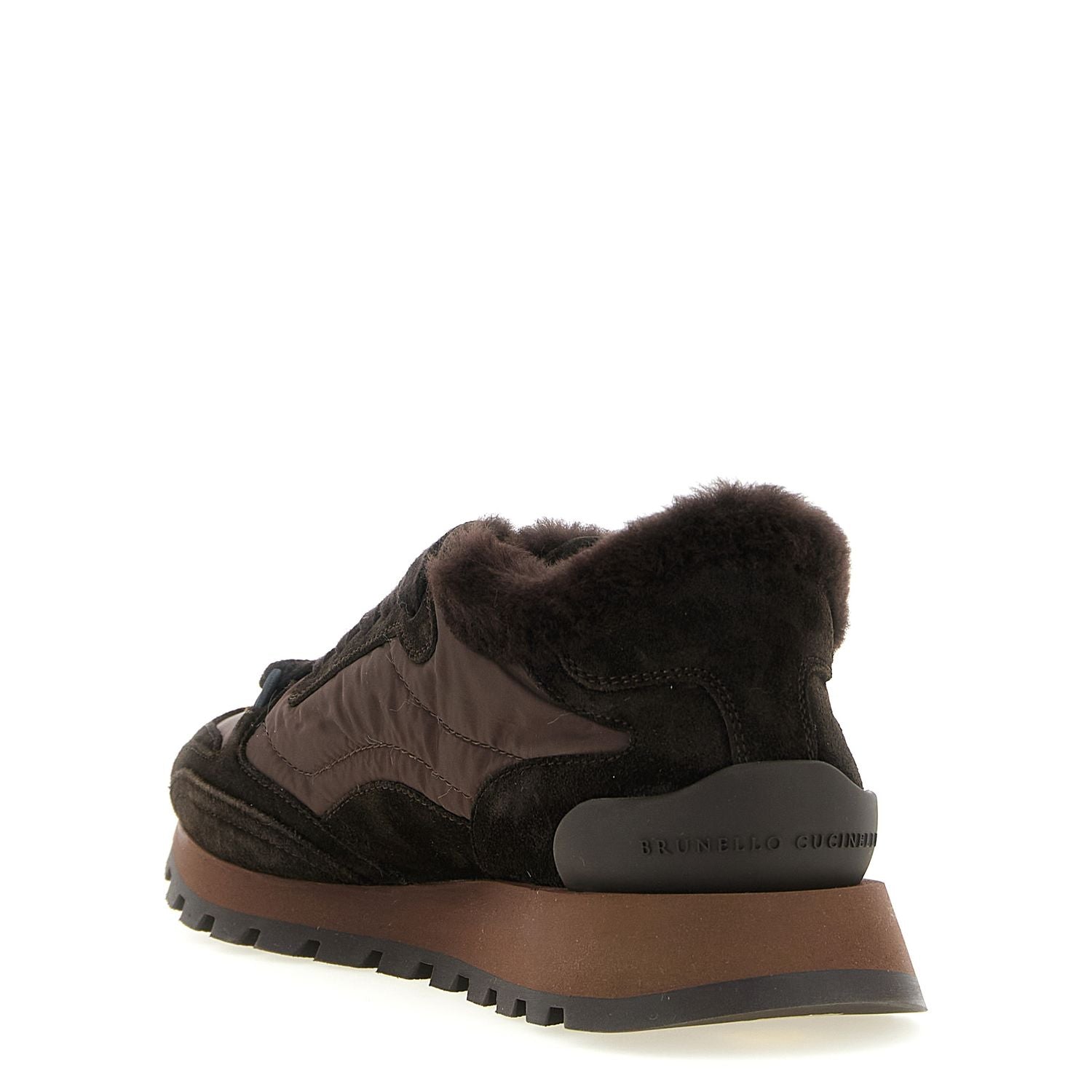 Brunello Cucinelli Black Calfskin Athletic Sneakers