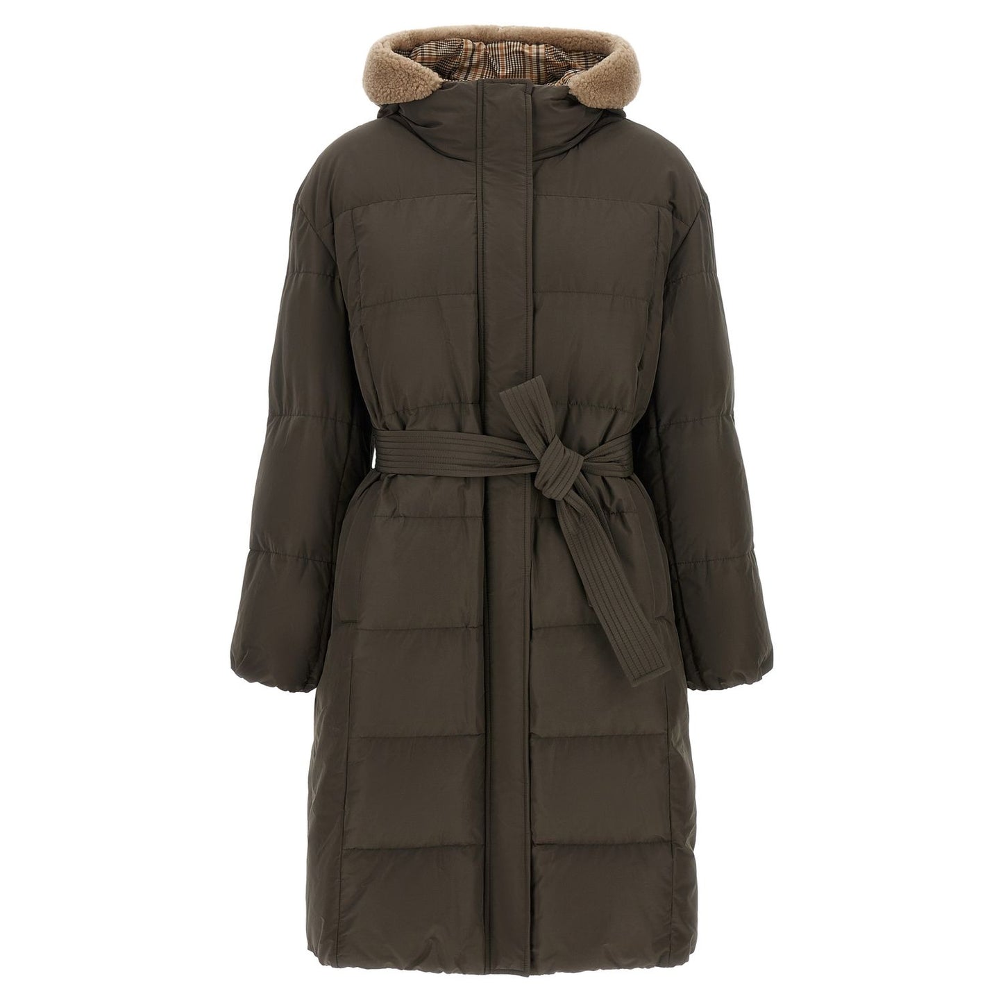 Brunello Cucinelli Bicolor Cotton Coat