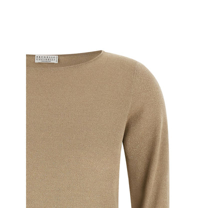 Brunello Cucinelli Beige Cashmere Cardigan