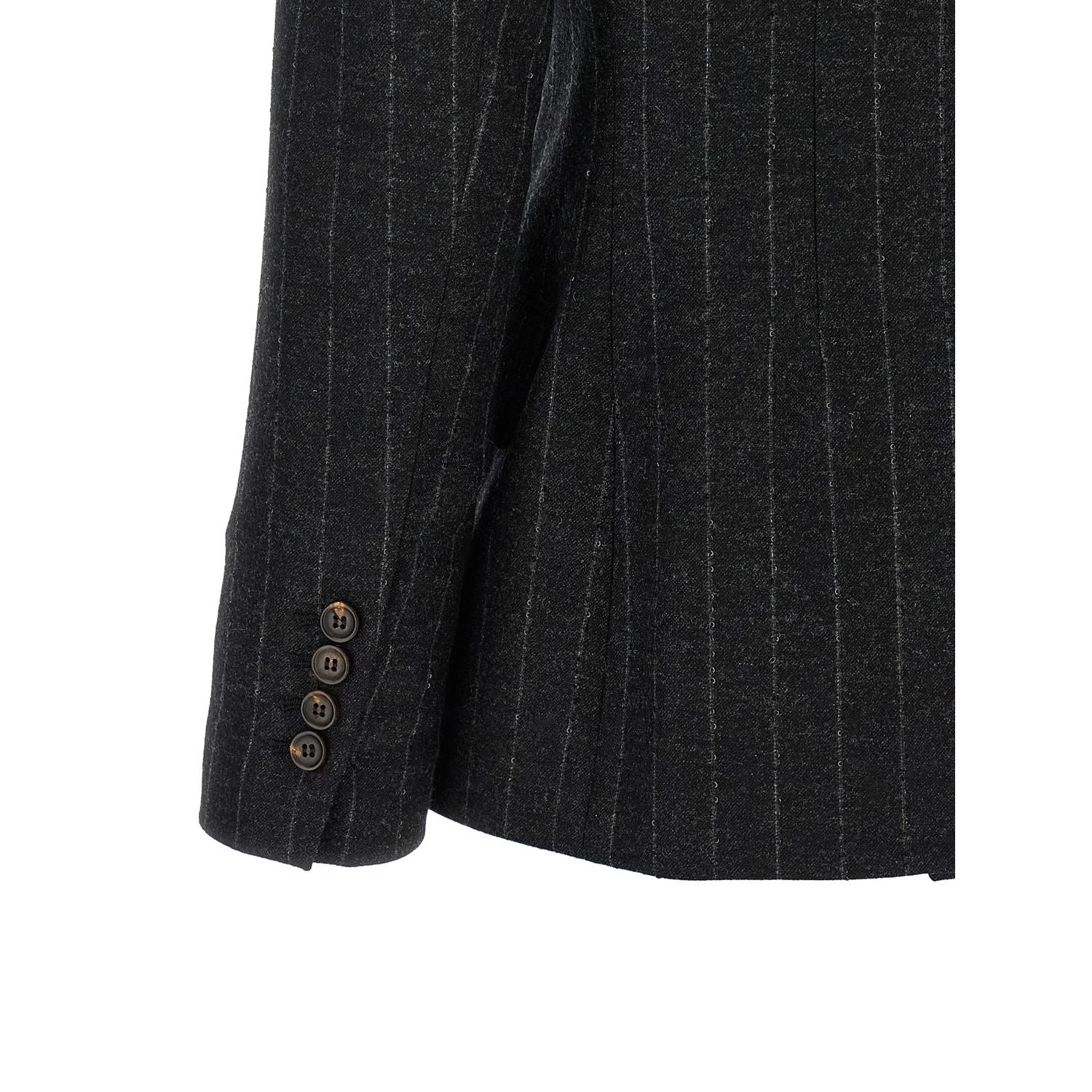 Brunello Cucinelli Gray Virgin Wool Blazer