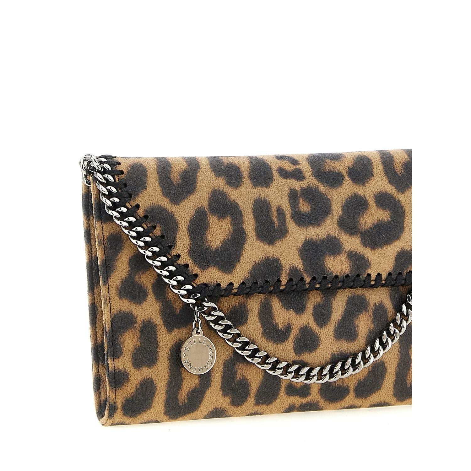 Stella McCartney Brown Polyester Clutch Bag