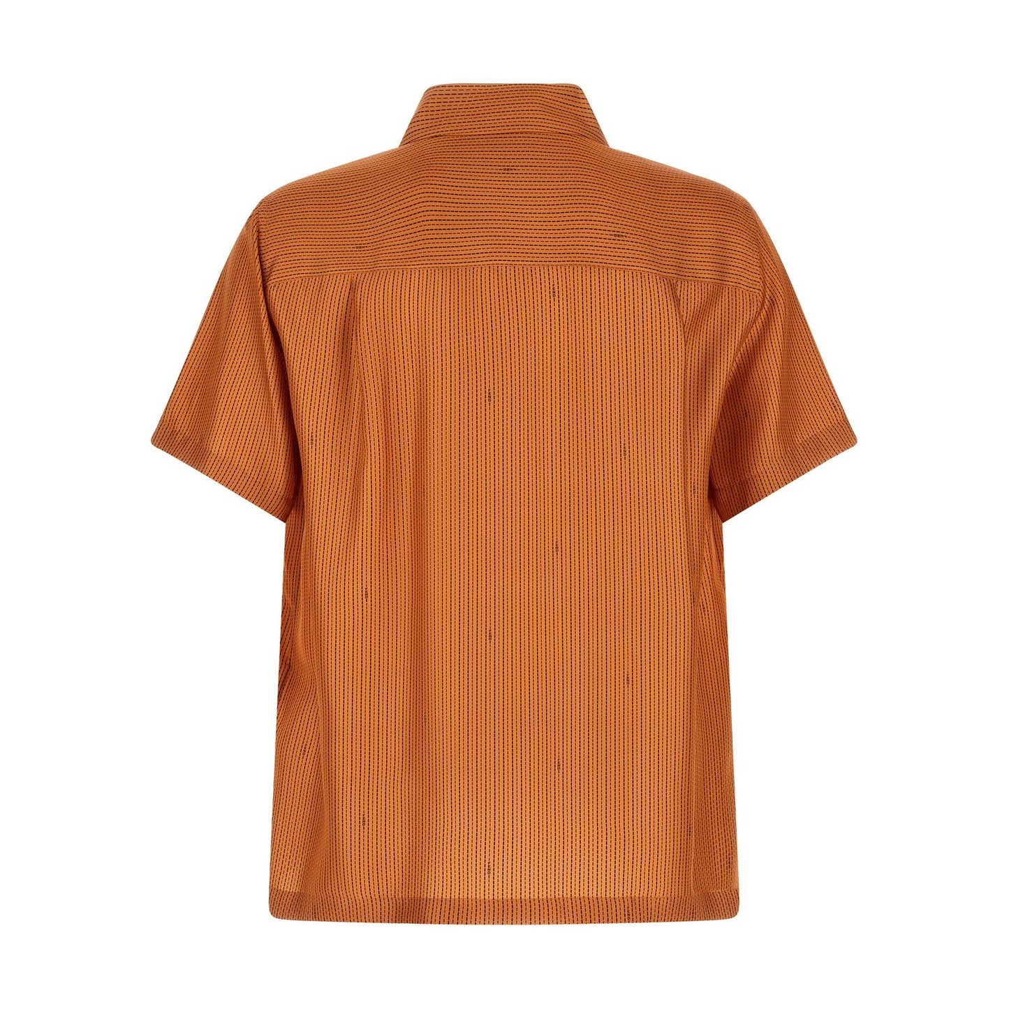 Fendi Orange Silk Blouse