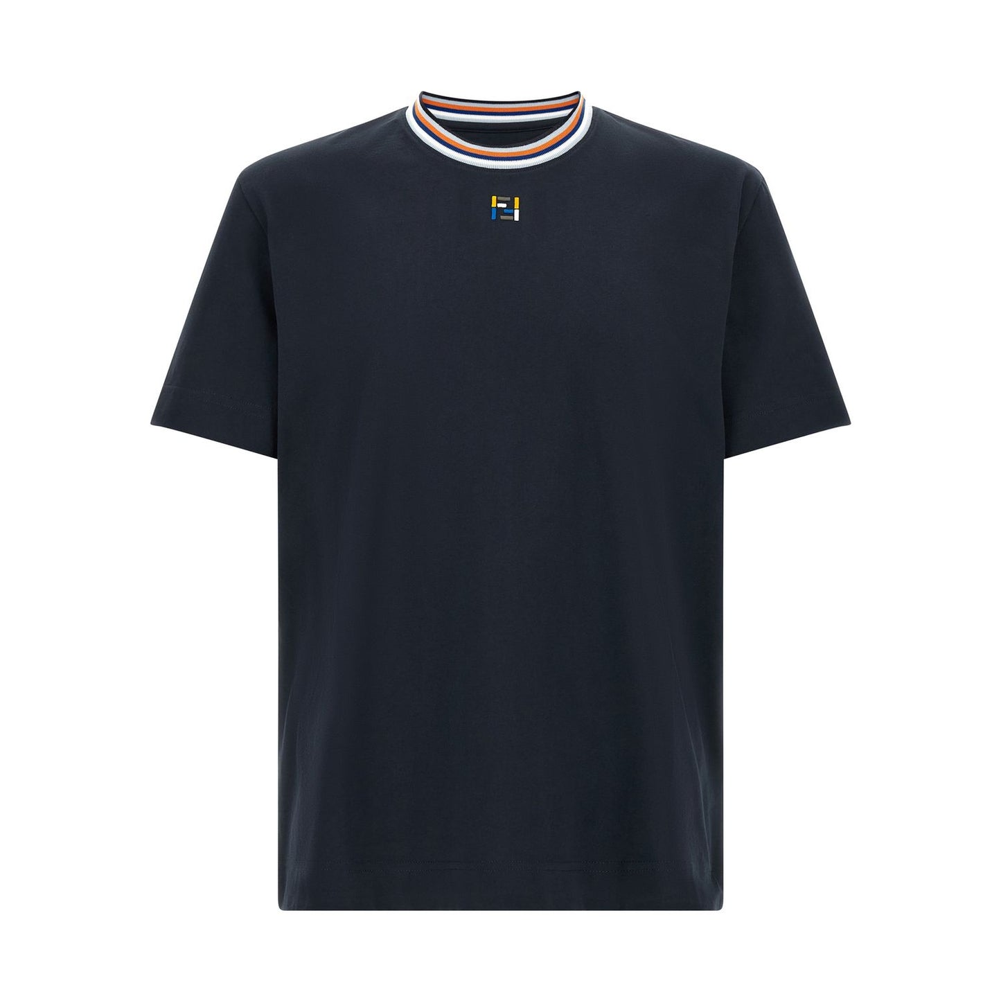 Fendi Blue Cotton T-Shirt