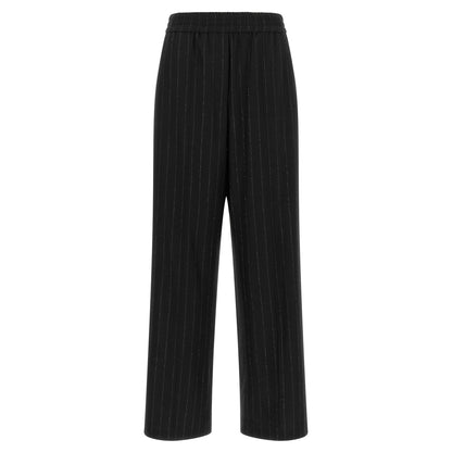 Brunello Cucinelli Blue Virgin Wool Casual Pants