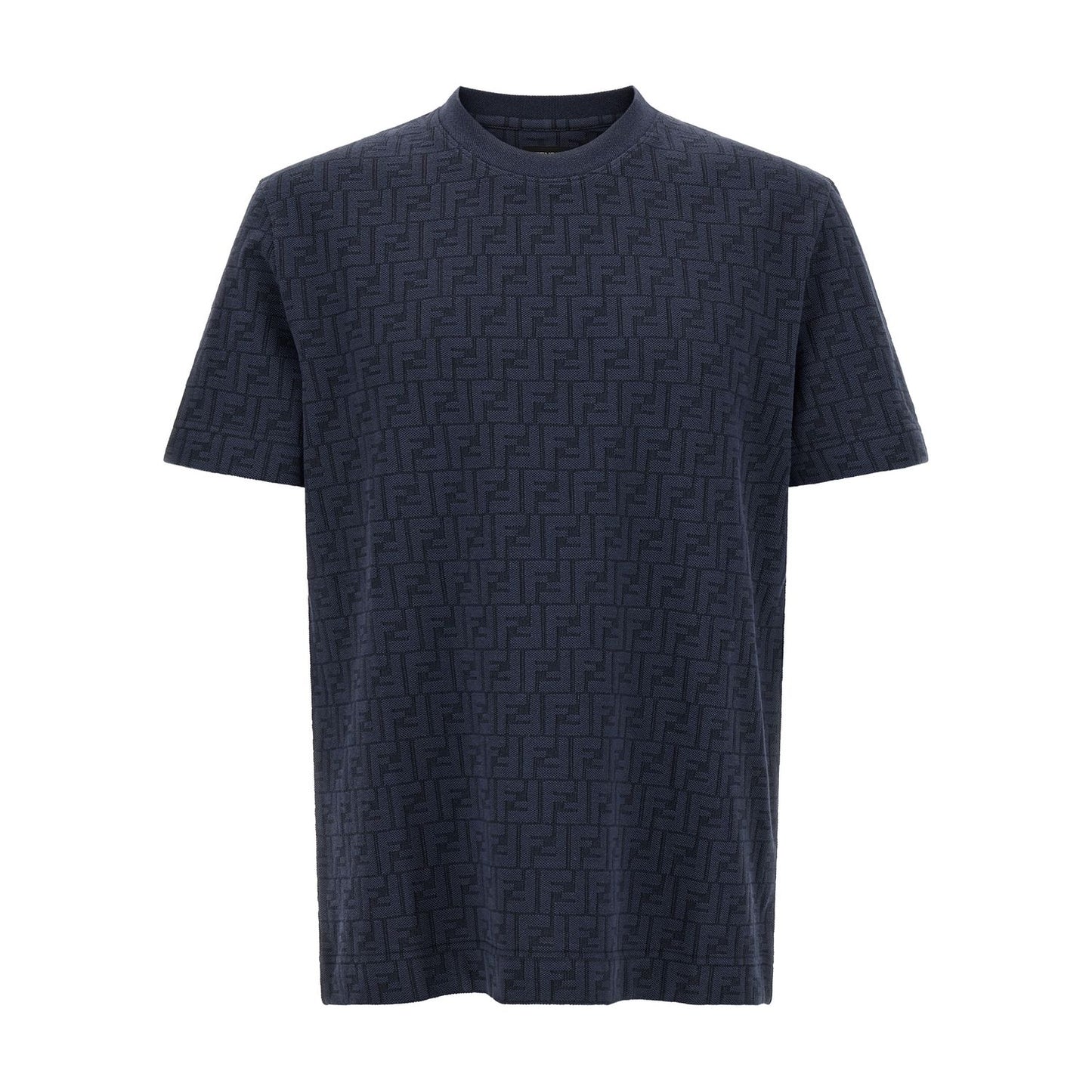 Fendi Blue Cotton T-Shirt