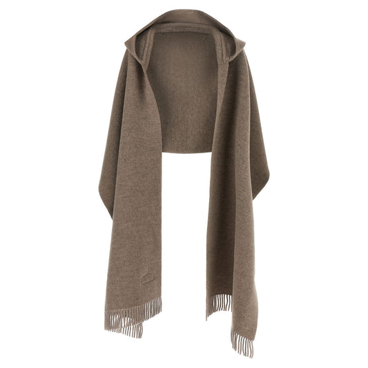 Brunello Cucinelli Brown Wool Scarf