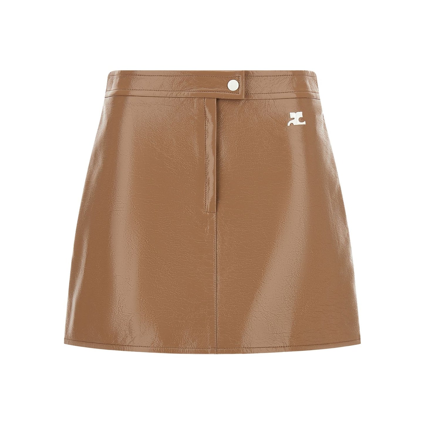 Courrèges Beige Cotton Long Skirt