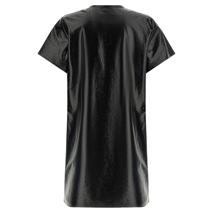 Courrèges Black Viscose Short Dress