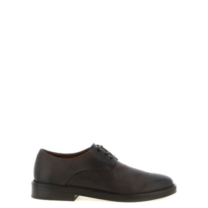 Marsell Brown Calfskin Oxfords And Derbies