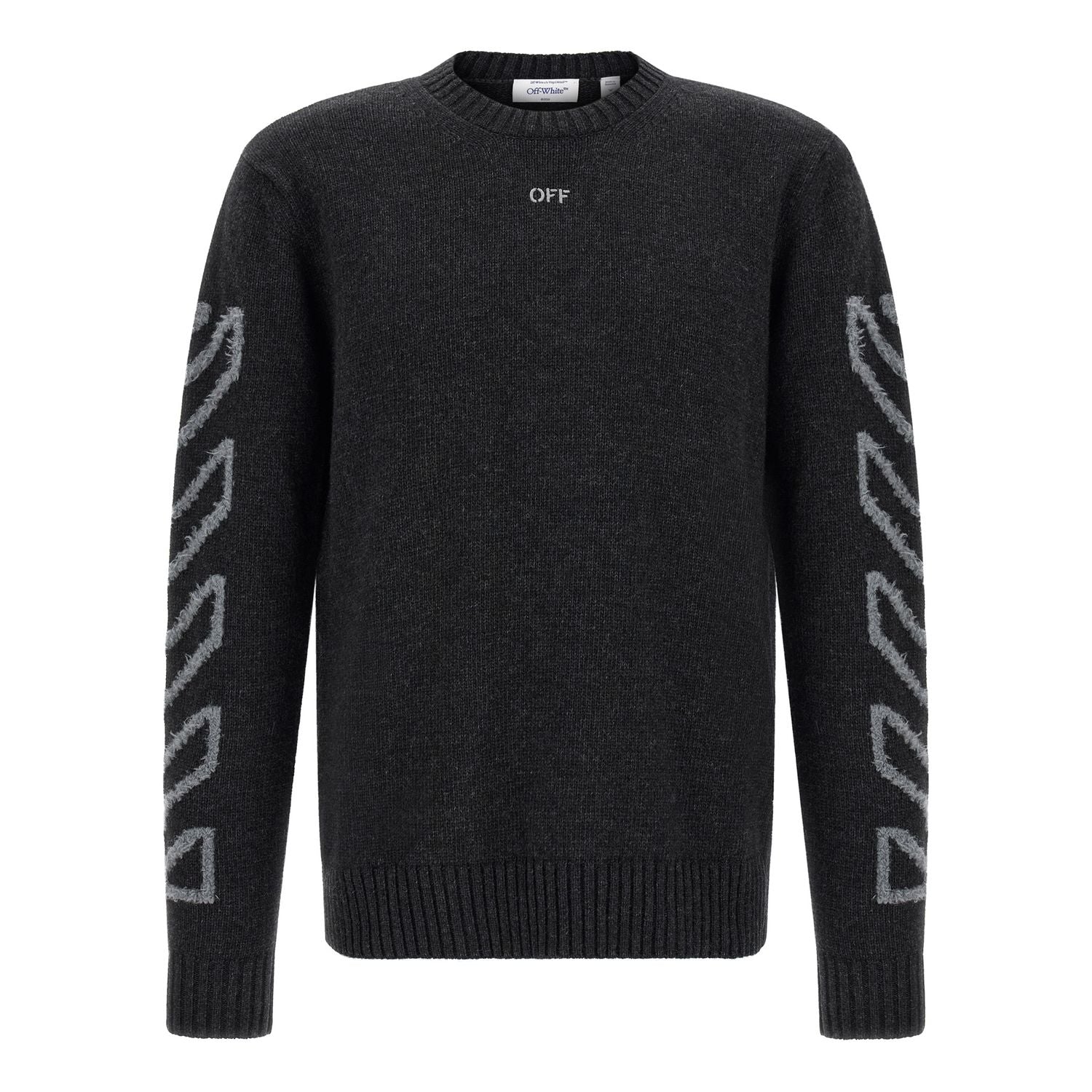 Off-White Gray Wool Cardigan