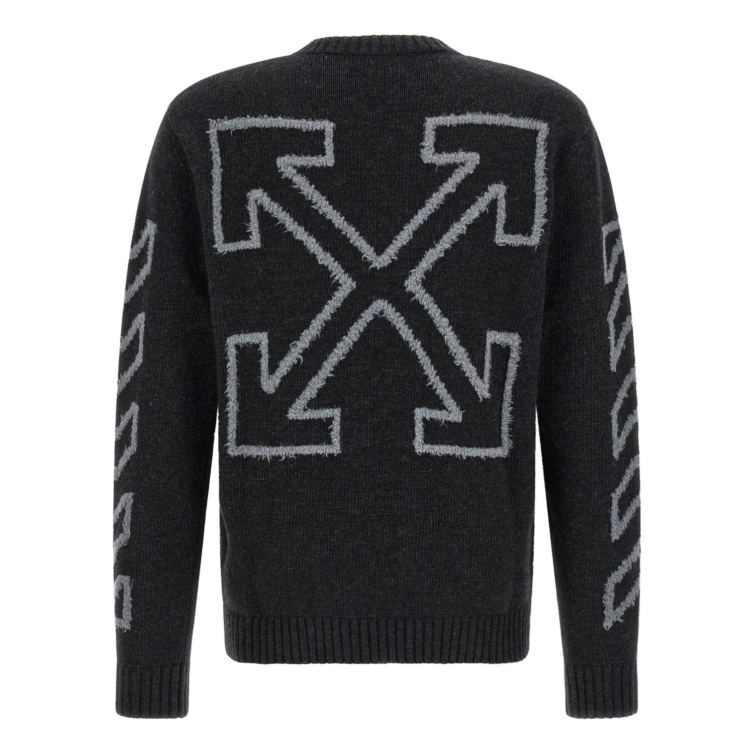 Off-White Gray Wool Cardigan
