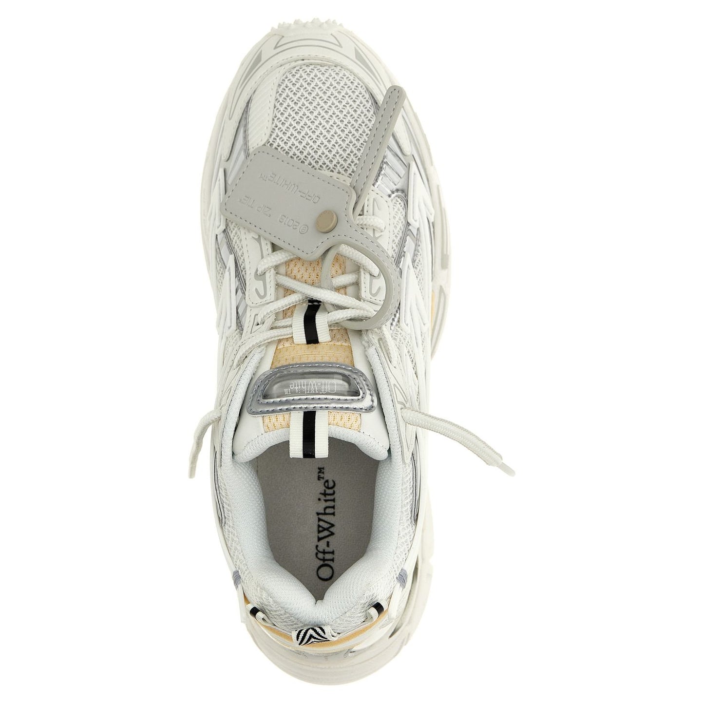 Off-White White Polyethylene Athletic Sneakers
