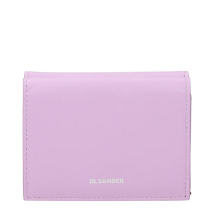 Jil Sander Pink Leather Wallet
