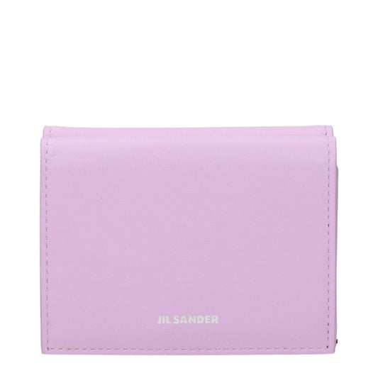 Jil Sander Pink Leather Wallet