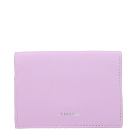 Jil Sander Pink Leather Cardholder