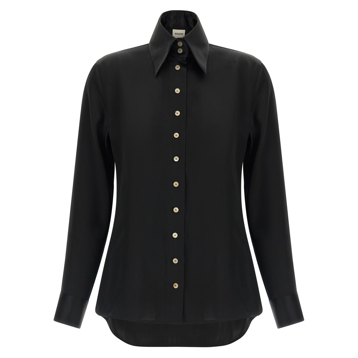 Khaite Black Acetate Blouse